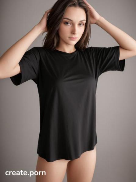 age, gantzkörper, Front View, Oversized Black T-Shirt, Oversized T-Shirt